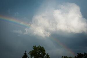 arcoiris en las nubes foto