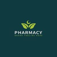 Minimal Pharmacy Ayurveda, Healthcarea and medical Logo Template vector