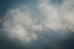 Rainbow in the clouds photo