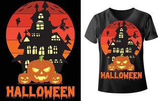 diseño de camiseta de halloween vector