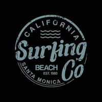 California illustration typography. perfect for t shirt design vector