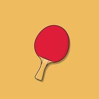 bate de ping pong vector