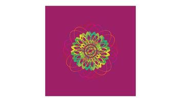 mandala coloring design illustration vector