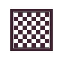 Chessboard and chequered dark white chessboard strategy game, intelligent hobby activity, competition or tournament concept flat vector illustration.