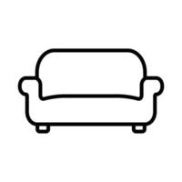 plantilla de diseño de vector de icono de silla de estar