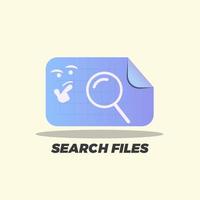 Illustration of browser search files. Find, searching document. free vector. vector