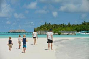 happy family on vacation photo