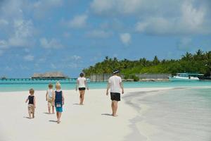 happy family on vacation photo