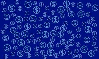 background with dollar icon pattern. random icon placement. vector