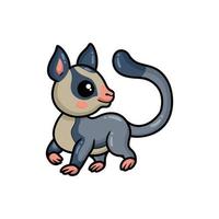 Cute little sugar glider cartoon vector