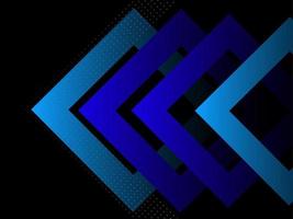 Dark pattern blue triangle background vector