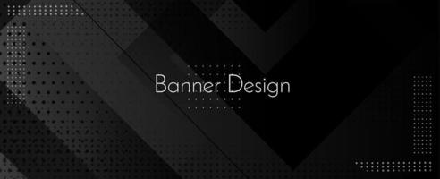 Dark geometric black abstract background elegent design pattern vector