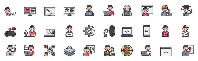 vector de icono de codificación para niños, estudio, juego, desarrollo, robótica