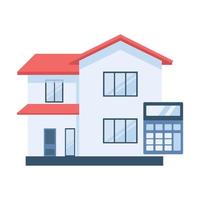 House vector icon in flat style isolated on white background