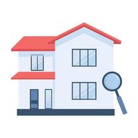 House vector icon in flat style isolated on white background