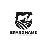 Farm animal logo vector