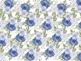 Seamless pattern floral background design. vector