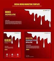 Abstract Background Social media post modern design, for business digital marketing online, banner and poster template. vector