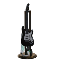 renderização 3D de acessórios de guitarra png