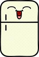 nevera-congelador de dibujos animados estilo cómic vector
