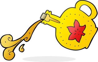 freehand drawn cartoon maple syrup vector