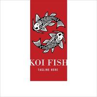 koi fish vector logo ready eps 10 format