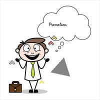 cartoon character of a young businessman asking a question, can beautify your presentation slide vector