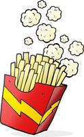freehand drawn cartoon french fries vector