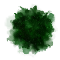 peinture éclaboussure de galaxie verte png