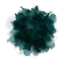 peinture éclaboussure de galaxie bleue png