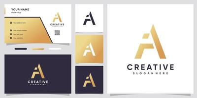 monogram logo design initial latter A with creative concept vector