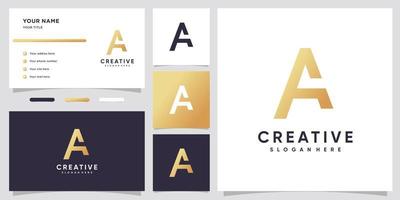 monogram logo design initial latter A with creative concept vector