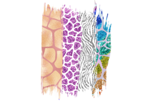 glam djur- hud sublimering bakgrund png