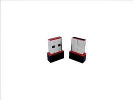 a pair of black and red bluetooth usb dongles on a white background photo