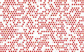 Light Red vector texture with colorful hexagons.