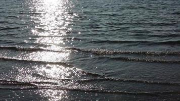 Sparkling water surface background with sunlight reflections video