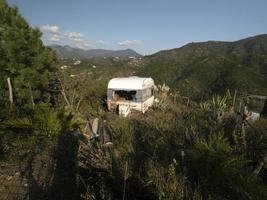 Old abandoned rv photo