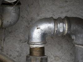 old gas metal pipe photo