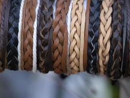 many leather bracelets on sale photo