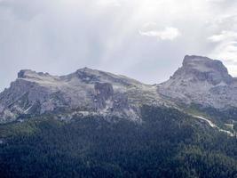 dolomites mountains panorama from tofane photo