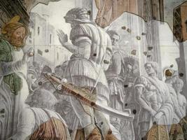 PADOVA, ITALY - APRIL 23 2022 - Eremitani Church in Padova restored mantegna paintings photo
