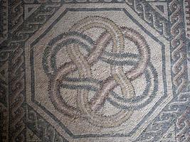 antiguo mosaico romano de villa del casale, sicilia foto