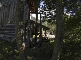 water mill valley in dolomites Longiaru badia valley photo