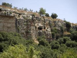 cava d'ispica catacombs larderia cave in sicily italy photo