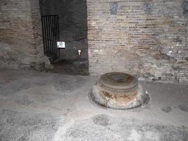 thermopolium old wine bar at old ancient ostia archeological ruins photo