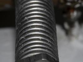 corrugated pipe close up detail photo