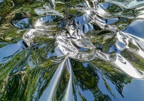 Metallic liquid reflection background photo