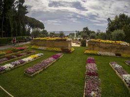 génova, italia - 7 de mayo de 2022 - exposición floreal internacional euroflora foto