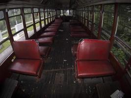 old new york tram red wagon 1939 photo