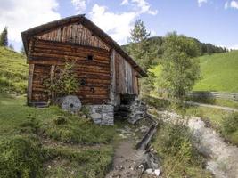 water mill valley in dolomites Longiaru badia valley photo